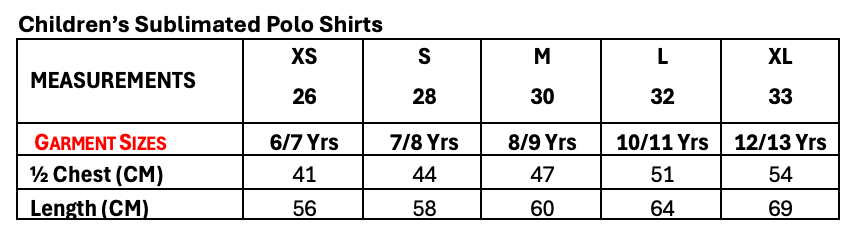 2025/26 DHJ Sublimated Polo Shirt