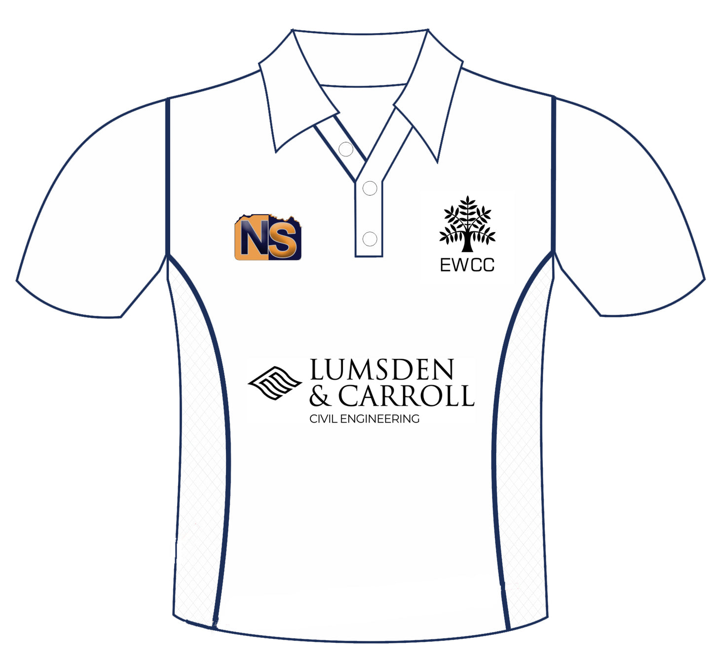 EWCC White Short Sleeve Shirt