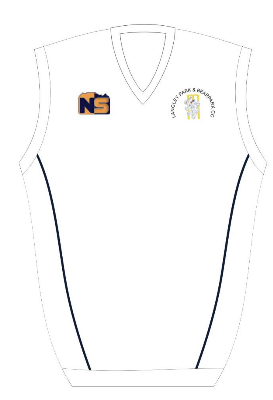 LPB CC White Sleeveless Jumper