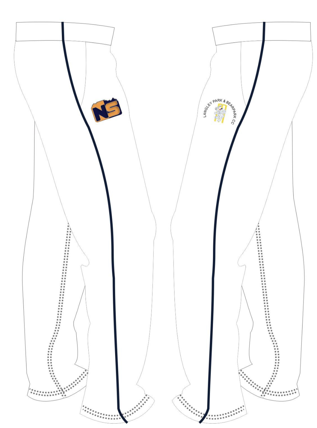 LPB CC White Trousers