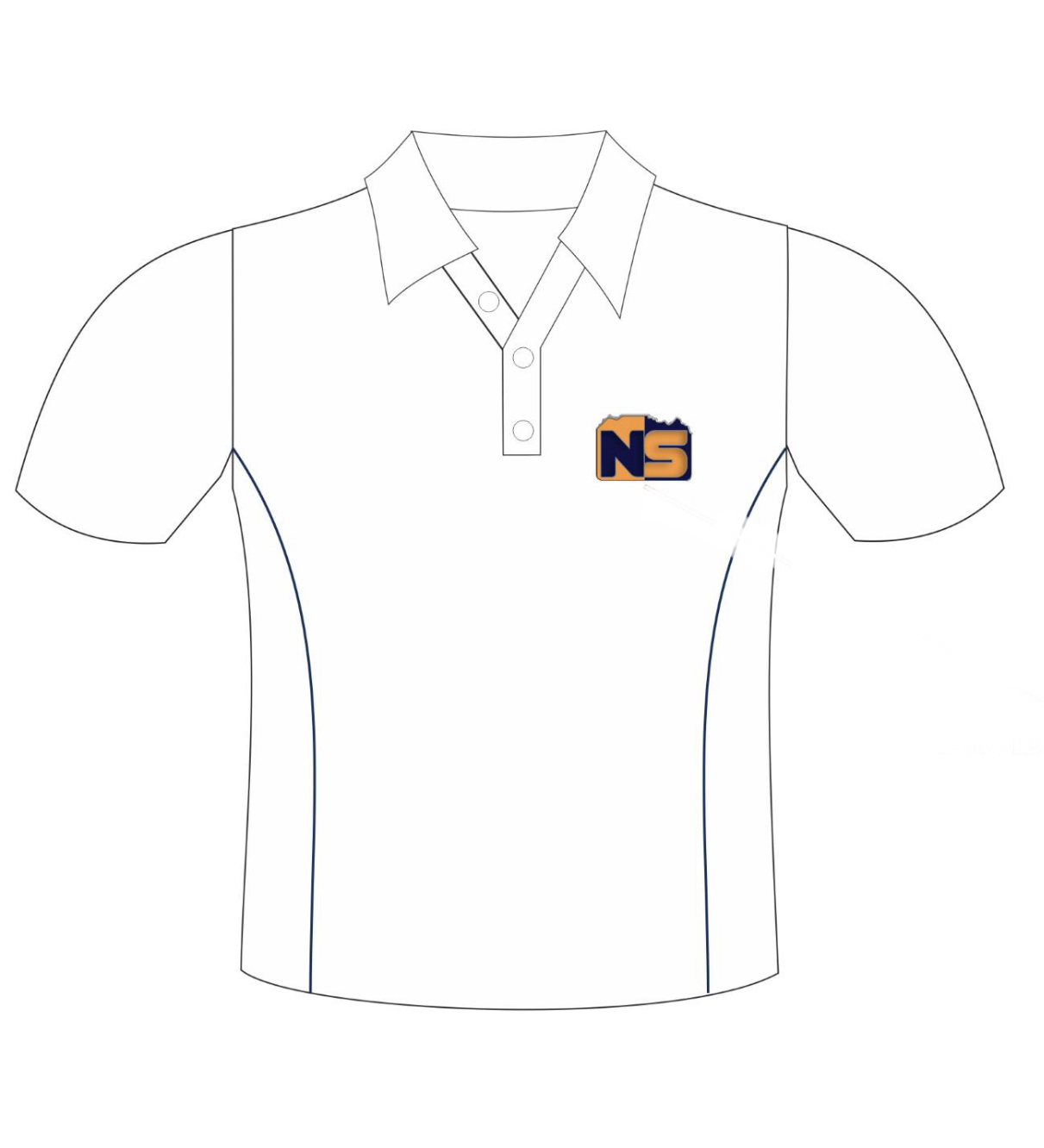 NS White Cricket Shirt