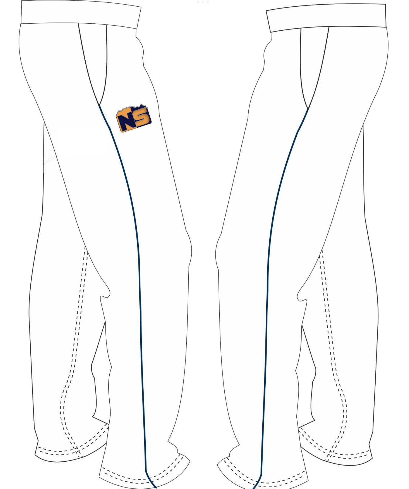 NS White Cricket Trousers