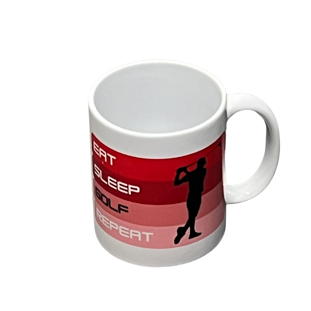 Eat Sleep Golf Repeat Mug