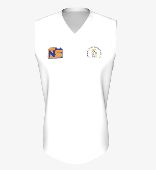 LPB CC White Sleeveless Jumper