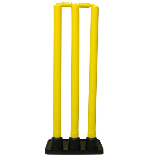 Plastic Stumps with Rubber Base Set